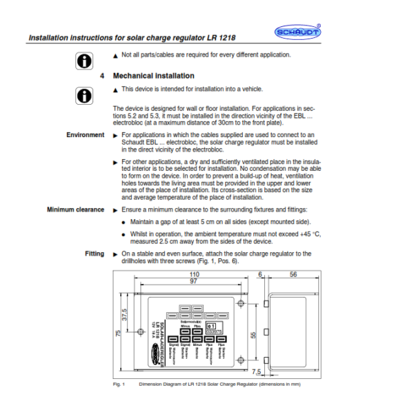 REGULADOR SOLAR SCHAUDT 1218 - Imagen 3