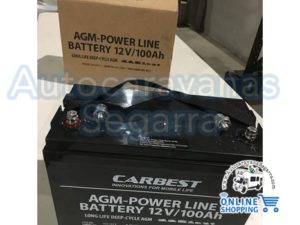 BATTERIE SOLAIRE AGM 100Ah CARBEST