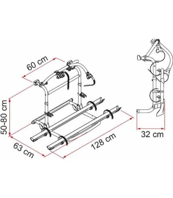 PORTABICICLETAS FIAMMA CARRY BIKE PRO M (4 bicis) – Image 3