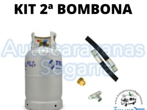Kit Doble Botella GLP Aluminio Alugas 22 litros (filtro incluido